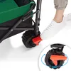 Skladací terénny vozík SAMAX so strechou - čierny / zelený Náhľad obrázku produktu 9
