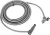 A coiled gray cable with two connectors at either end, presented on a white background. Voir les images du produit