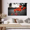 MuchoWow® Wandteppich Wandbehang Wilde rote Mohnblumen auf Produktbild-Vorschau 2