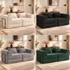 Modulares Sofa 2-Sitzer Cord,Klappbar & Ausziehbar als Produktbild-Vorschau 7