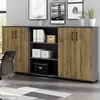 Aktenregal Arbeitszimmer PRATO-01 in graphit, B/H/T: ca. Produktbild-Vorschau 3