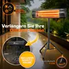 TRESKO Infrarood warmtestraler, 2500 W, met Productafbeelding-voorbeeld 4