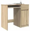vidaXL Bureau Chêne Sonoma 86x49x76 cm Bois composite Voir les images du produit 4