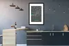 MuchoWow® Gerahmtes Poster Blau - Deutschland - Karte - Produktbild-Vorschau 5