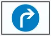 Schild Fahrtrichtung rechts Symbol A4 (210x297mm) Produktbild-Vorschau 1