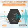UISEBRT 12x Akustikplatten 30x26cm Hexagon Schwarz, Produktbild-Vorschau 6
