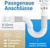 LOBENSWERK Siphon Waschbecken mit hochwertiger Aluminium Produktbild-Vorschau 3
