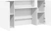 A white reception desk with open doors and shelves. Náhľad obrázku produktu
