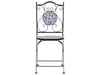 BELIANI Balkon Set Schwarz u. Blau aus Metall Mosaik Muster Produktbild-Vorschau 5