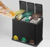SONGMICS Systém třídění odpadu, kovový, 3 x 8 litrů, Náhled obrázku produktu 3