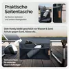 CASARIA® Lettino Prendisole con Tettuccio 210x60 Carico Max Anteprima dell’immagine prodotto 3