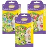 Three boxes of GÜNTHART 'Fußball-Set' (Football Set) cake decorations, each featuring illustrations of football players, trophies, and football fields. Produktbild-Vorschau