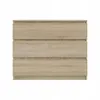 Kommode AVEN 90cm, Schrank 3 Schubladen, Sonoma-Eiche Produktbild-Vorschau 3