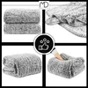 Sherpa-Decke 200×220 cm Tagesdecke, grau meliert, 250 g/m², Produktbild-Vorschau 5
