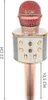 Izoxis 22190 Karaoke bluetooth mikrofon světle růžová Náhled obrázku produktu 3