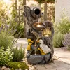 KOMFOTTEU 4-stufiger Gartenbrunnen, Springbrunnen mit Produktbild-Vorschau 2