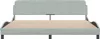 vidaXL Rám postele "Dover" světle šedý 200x200 cm sametový Náhled obrázku produktu 4