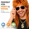4-in-1 Kostüm Set für Fasching & Karneval – Vokuhila 80er & Produktbild-Vorschau 7