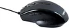 A black computer mouse with a wire is shown against a white background. Produktbild-Vorschau