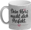 Dein Herz macht dich perfekt Glitzer-Kaffeebecher Produktbild-Vorschau 2