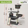 A diagram showing the dimensions of a cat tree. Produktbild-Vorschau