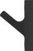 A black hook against a white background. Produktbild-Vorschau