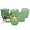 BigDean Windlicht Glas grün Teelichthalter 6er Set Produktbild-Vorschau 1