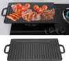 Nepřilnavá litinová grilovací pánev Ridged and Flat Double Náhled obrázku produktu 3