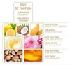 A collage of images illustrating fragrance notes, with accompanying text in Italian and English. Náhled obrázku produktu