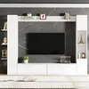 Merax Hochglanze Wohnwand mit Acryltür, TV Schrank mit Produktbild-Vorschau 5