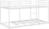 vidaXL Patrová postel bez matrace bílá 100x190 cm ocelová Náhled obrázku produktu 2