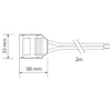 12V MINI-AMP - câble de 2m avec distributeur 3-fois - blanc Voir les images du produit 2