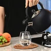 Czajnik Stalowy Czarny Indukcja Gaz Z Gwizdkiem Podgląd zdjęcia produktu 4