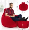 Green Bean® Sitzsack mit Hocker aus Cord - Sitzsäcke für Produktbild-Vorschau 4