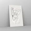 Bilder auf glas - Einteilig - Linie Frau Linie - 80x120cm - Produktbild-Vorschau 4