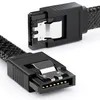 deleyCON 30 cm SATA 3 Kabel Nylon 6 Gbit/s Datenkabel SATA Produktbild-Vorschau 2