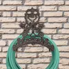 Porte-tuyau d'arrosage en fonte brune antique Support mural Voir les images du produit 2