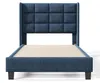 Letto imbottito Zubaliya, singolo - 90x200 cm, blu - Anteprima dell’immagine prodotto 8