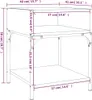 vidaXL Nočné stolíky 2 ks čierne 40x41x50 cm odvodený Náhľad obrázku produktu 7