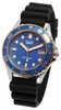 Q&Q Herrenuhr mit Silikonarmband, 5 bar, schwarz/blau Produktbild-Vorschau 4