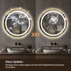 Zimilo LED-badspiegel, rond, 70 cm, goud, met verlichting. Productafbeelding-voorbeeld 2