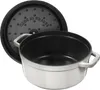 Staub Gusseisen Cocotte Kochtopf, Weißer Trüffel, Rund, 20 Produktbild-Vorschau 2