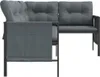 vidaXL Canapé d'angle de jardin anthracite acier et Voir les images du produit 4