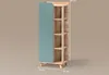 Midischrank Livinity Marano Blau-Grau 50 x 128 cm mit Tür Produktbild-Vorschau 3