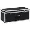 vidaXL Valises de rangement 3 pcs. noir aluminium Voir les images du produit 2