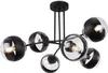 Deckenlampe Toledo schwarz 6-flammig mit schwarzen Produktbild-Vorschau 1