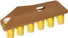 PAPSTAR Tragetabletts "pure" 12x9,5 cm, braun für 6 Becher Produktbild-Vorschau 1