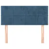 vidaXL Kopfteil Dunkelblau 90x5x78/88 cm Samt Produktbild-Vorschau 3