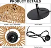 Lampa podłogowa z drewna z beżowym kloszem z juty „SALVIA” Podgląd zdjęcia produktu 4