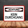 Kein Durchgang Warn- und Hinweisschild im modernen Design Produktbild-Vorschau 4